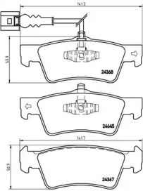 Дисковой тормозной механизм BREMBO для VW MULTIVAN V (7HM, 7HN, 7HF, 7EF, 7EM, 7EN) 1.9 TDI