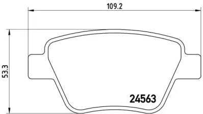 Тормозные колодки BREMBO для VW GOLF VI (5K1) 1.6