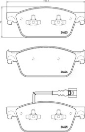 Дисковой тормозной механизм BREMBO для VW TRANSPORTER VI c бортовой платформой/ходовая часть (SFD, SFE 2.0 TDI