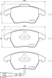 Запчасти для ТО BREMBO для VW GOLF VI (5K1) 2.0 TDI
