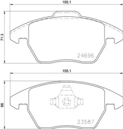 Дисковой тормозной механизм BREMBO для VW POLO (6R, 6C) 1.8 GTI