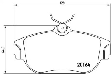 Дисковой тормозной механизм BREMBO для VOLVO 940 II (944) 2.3 Turbo