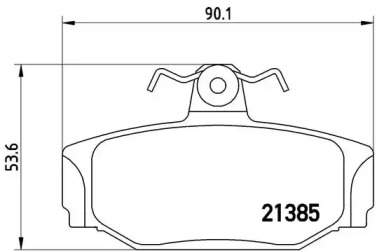 Дисковой тормозной механизм BREMBO для VOLVO 940 II (944) 2.3 Turbo