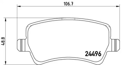 Дисковой тормозной механизм BREMBO для LAND ROVER RANGE ROVER EVOQUE Кабриолет (L538) 2.0 4x4