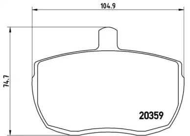Дисковой тормозной механизм BREMBO для FORD TRANSIT Фургон (V_ _) 2.4 D (VVS)
