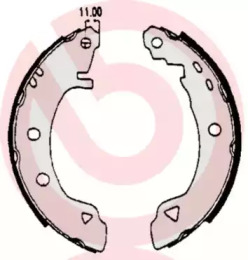 Барабанный тормозной механизм BREMBO для ALFA ROMEO 146 (930_) 1.9 JTD (930.B4B)