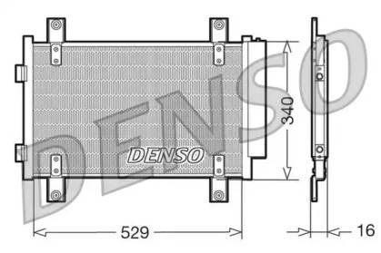 Конденсатор DENSO для PEUGEOT BOXER автобус (244, Z_) 2.8 HDi