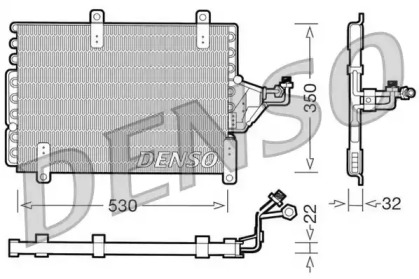 Конденсатор DENSO для ALFA ROMEO 146 (930_) 1.9 JTD (930.B4B)