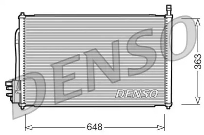 Конденсатор DENSO для FORD FOCUS седан (DFW) 1.8 16V