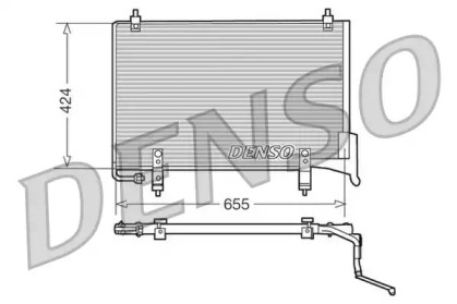 Конденсатор DENSO для JAGUAR XJ (XJ40, XJ81) 6 3.2 24V