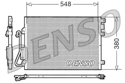 Конденсатор DENSO для RENAULT KANGOO (KC0/1_) 1.4 (KC0C, KC0H, KC0B, KC0M)