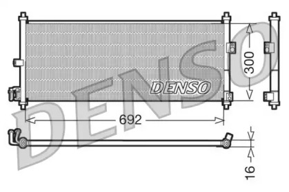 Конденсатор DENSO для NISSAN PRIMERA Hatchback (P12) 1.6