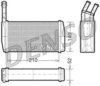 Салонный теплообменник DENSO для FORD TRANSIT Фургон (V_ _) 2.4 D (VVS)