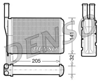 Водяной / масляный радиатор DENSO для RENAULT SUPER 5 (B/C40_) 1.4 (B/C40J)