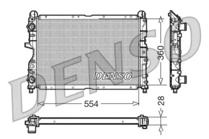 Водяной / масляный радиатор DENSO для ALFA ROMEO 146 (930_) 1.9 TD (930.B4A)