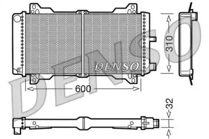 Водяной радиатор DENSO для FORD ESCORT III (GAA) 1.6 i (GAA)