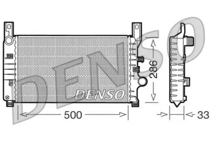 Водяной радиатор DENSO для FORD FIESTA III (GFJ) 1.6