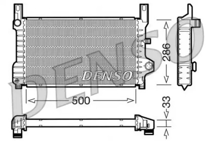 Водяной радиатор DENSO для FORD FIESTA III (GFJ) 1.6