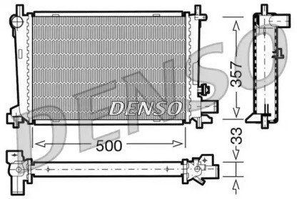 Водяной радиатор DENSO для MAZDA 121 III (JASM, JBSM) 1.8 D