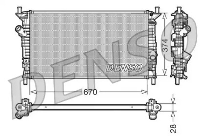 Водяной радиатор DENSO для VOLVO C30 1.6 D2