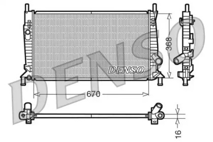 Водяной радиатор DENSO для VOLVO C30 1.6 D2