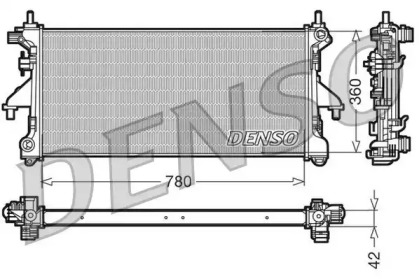 Водяной радиатор DENSO для PEUGEOT BOXER c бортовой платформой/ходовая часть 3.0 HDi