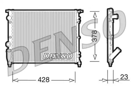 Водяной / масляный радиатор DENSO для RENAULT CLIO I (B/C57_, 5/357_) 1.4