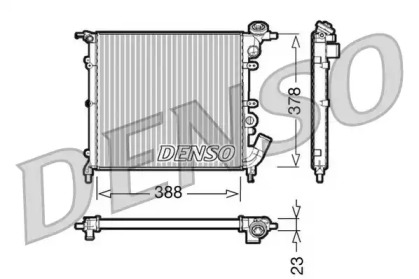 Водяной / масляный радиатор DENSO для RENAULT CLIO I (B/C57_, 5/357_) 1.4