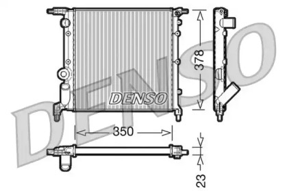 Водяной / масляный радиатор DENSO для RENAULT CLIO I (B/C57_, 5/357_) 1.4