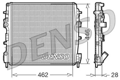 Водяной радиатор DENSO для NISSAN KUBISTAR (X76) 1.5 dCi