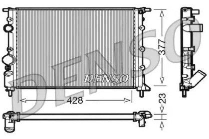 Водяной радиатор DENSO для NISSAN KUBISTAR (X76) 1.5 dCi
