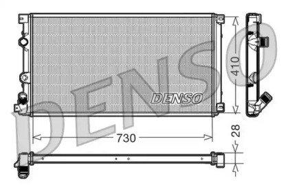 Водяной радиатор DENSO для NISSAN INTERSTAR Фургон (X70) dCi 140