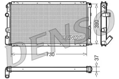 Водяной радиатор DENSO для NISSAN KUBISTAR (X76) 1.5 dCi