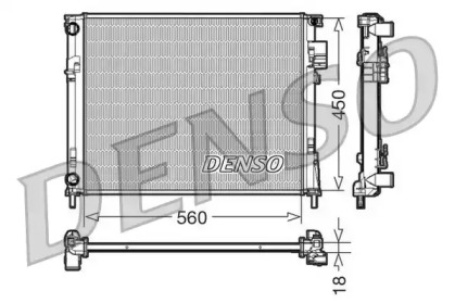 Водяной / масляный радиатор DENSO для NISSAN PRIMASTAR Фургон (X83) 2.0