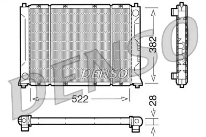 Водяной / масляный радиатор DENSO для HONDA CONCERTO (HW, MA) 1.6 i 16V