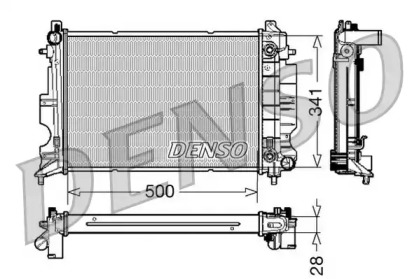 Водяной / масляный радиатор DENSO для SAAB 900 II Кабриолет 2.0 -16 Turbo