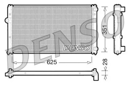 Водяной радиатор DENSO для VW CADDY II Variant (9K9B) 1.6