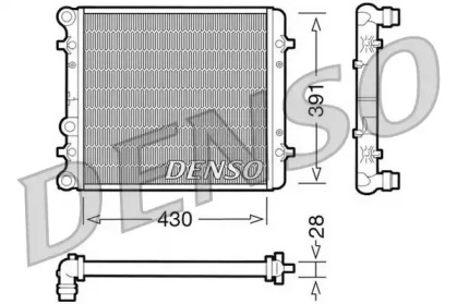 Водяной / масляный радиатор DENSO для VW BORA Variant (1J6) 1.4 16V