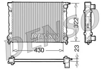 Водяной радиатор DENSO для VW GOLF II (19E, 1G1) 1.8 GTI 16V