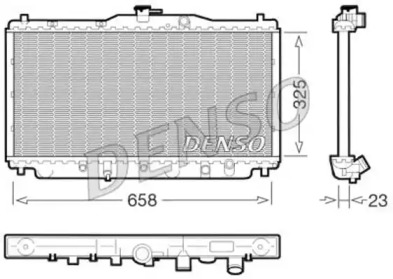 Водяной / масляный радиатор DENSO для HONDA ACCORD III Aerodeck (CA) 2.0 EX (CA5)