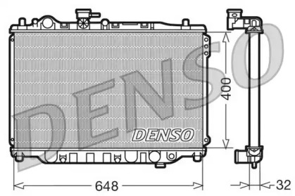 Водяной / масляный радиатор DENSO для MAZDA 626 III Hatchback (GD) 2.0 16V