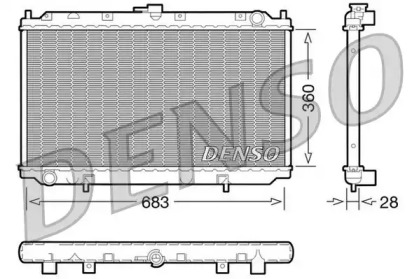 Водяной / масляный радиатор DENSO для NISSAN PRIMERA Hatchback (P12) 1.6