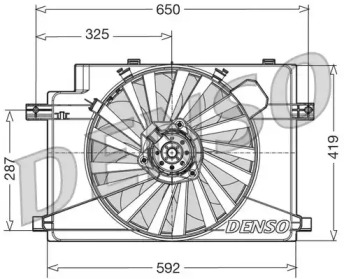 Система воздушного охлаждения DENSO для ALFA ROMEO 146 (930_) 1.9 JTD (930.B4B)