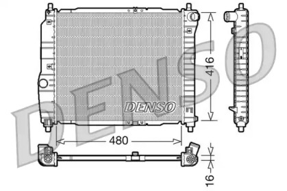 Водяной / масляный радиатор DENSO для CHEVROLET KALOS 1.2