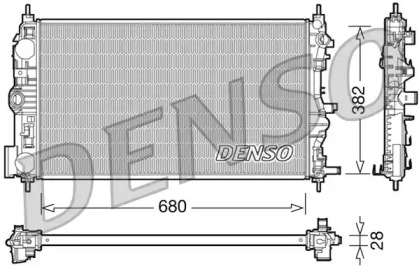 Водяной / масляный радиатор DENSO для CHEVROLET CRUZE Хэтчбек (J305) 2.0 CDI