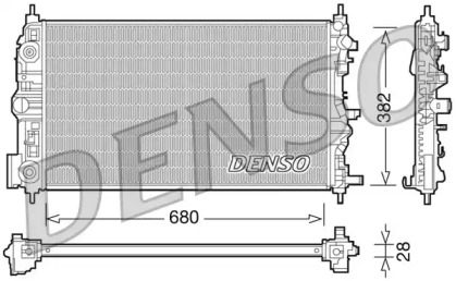 Водяной радиатор DENSO для CHEVROLET CRUZE (J300) 2.0 CDI