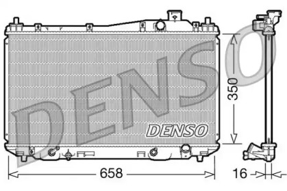 Водяной / масляный радиатор DENSO для HONDA CIVIC VII купе (EM2) 1.7 i