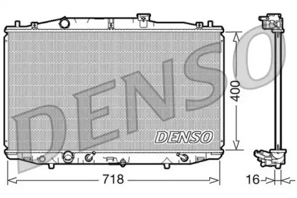 Водяной / масляный радиатор DENSO для HONDA ACCORD VII Tourer (CM, CN) 2.4 (CM2)