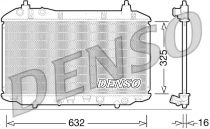 Водяной / масляный радиатор DENSO для HONDA CIVIC VIII Hatchback (FN, FK) 1.4 (FK1, FN4)