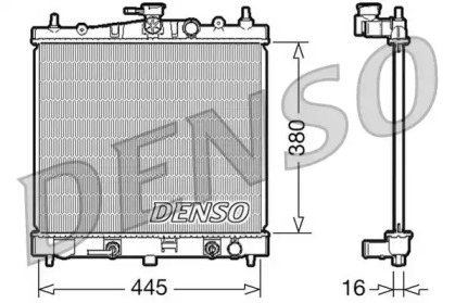 Водяной / масляный радиатор DENSO для NISSAN MICRA C+C III (K12) 1.4 16V